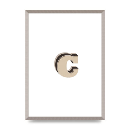 Alphabet Mix Match C" Art For The Home - A2 framed