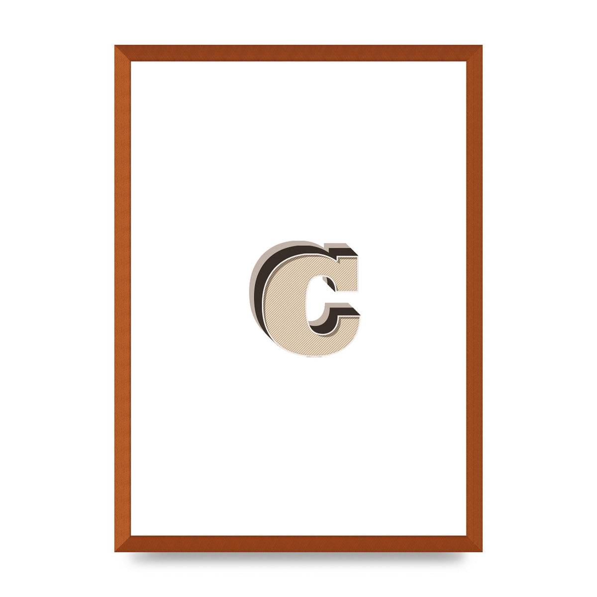 Alphabet Mix Match C" Art For The Home - A2 framed