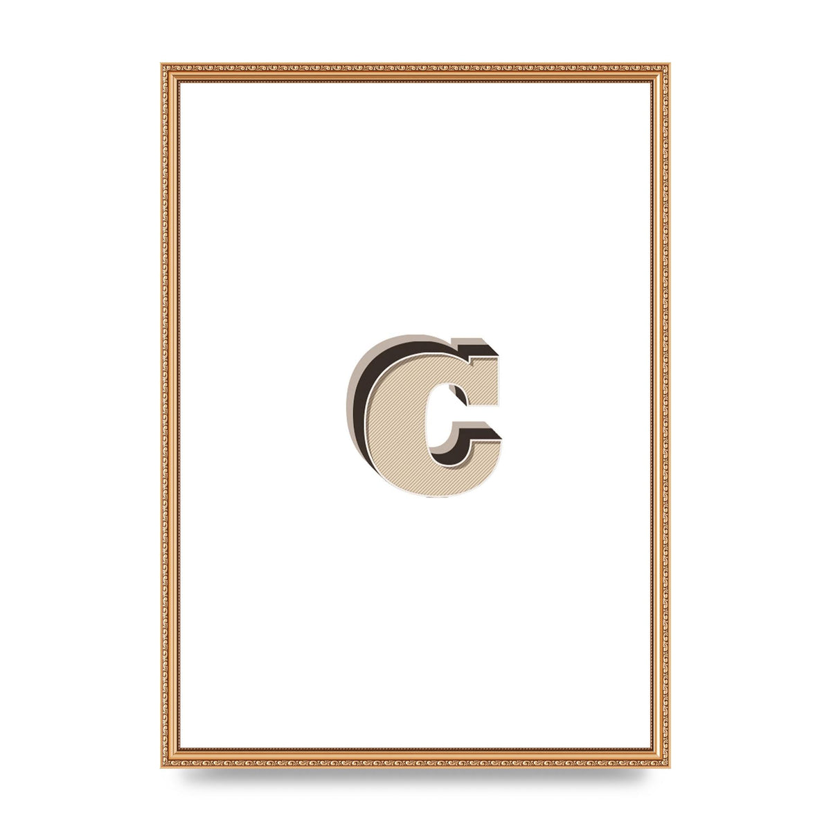 Alphabet Mix Match C" Art For The Home - A2 framed
