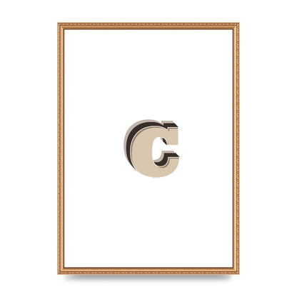 Alphabet Mix Match C" Art For The Home - A2 framed