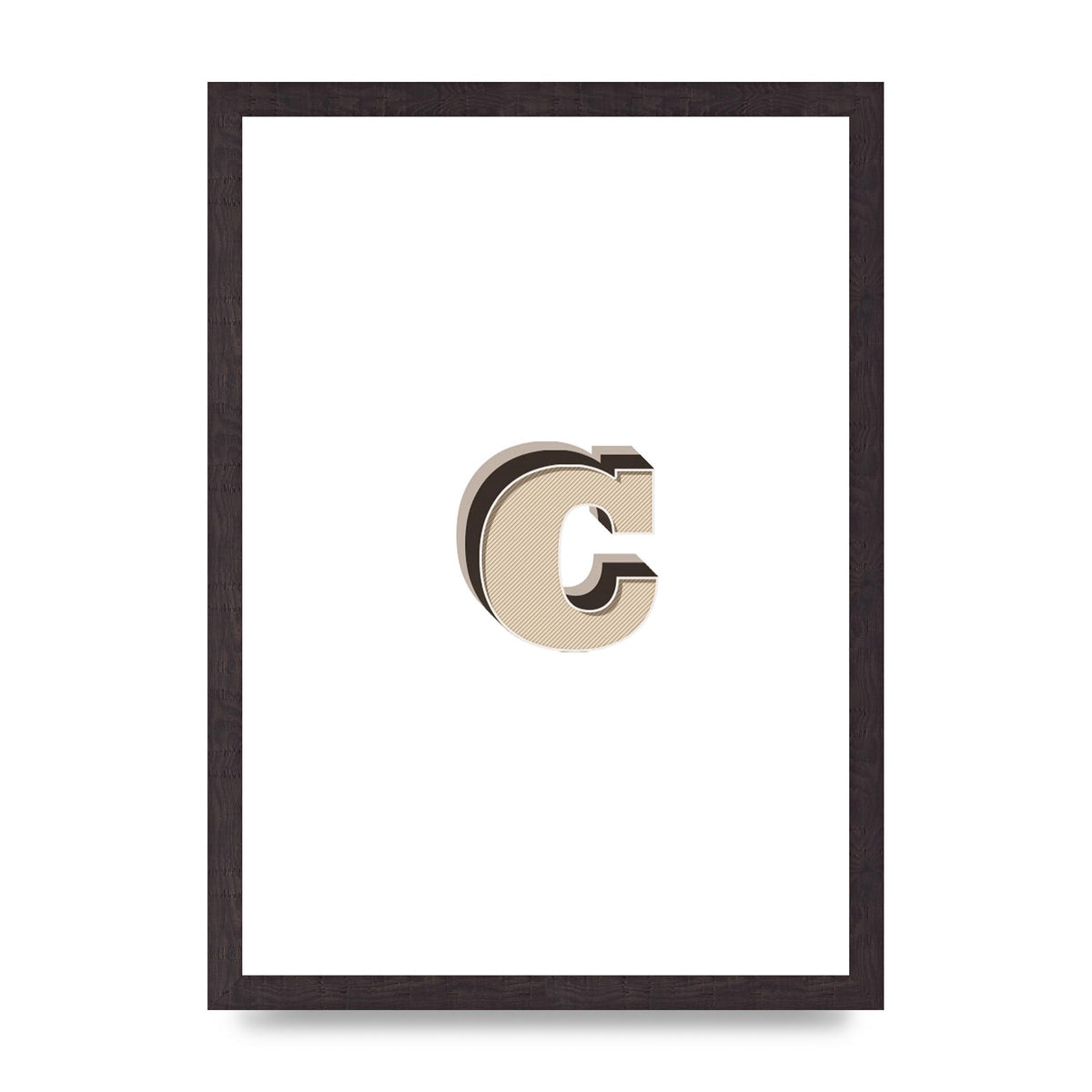Alphabet Mix Match C" Art For The Home - A3 framed