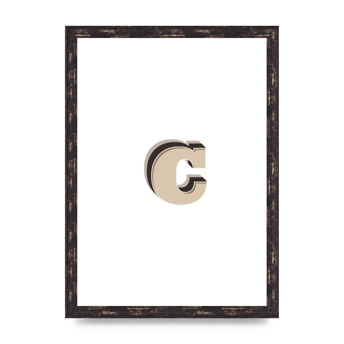 Alphabet Mix Match C" Art For The Home - A3 framed