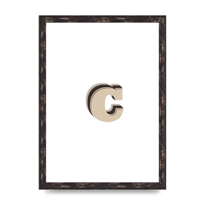 Alphabet Mix Match C" Art For The Home - A3 framed
