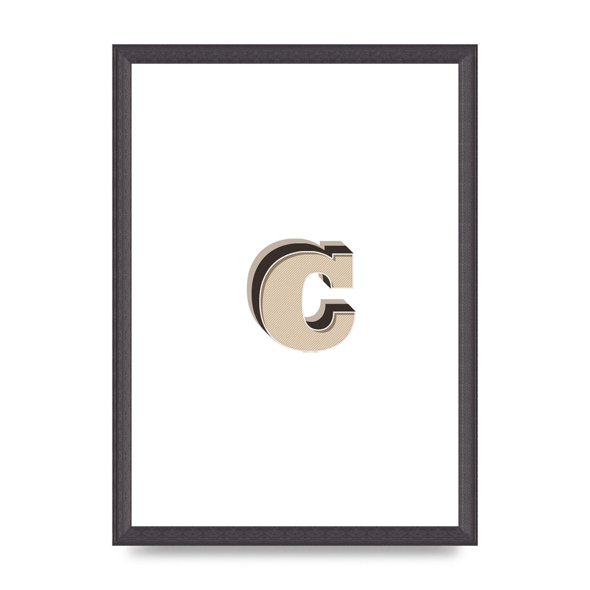 Alphabet Mix Match C" Art For The Home - A3 framed