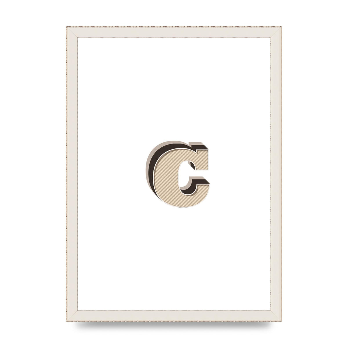Alphabet Mix Match C" Art For The Home - A3 framed