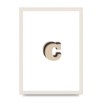 Alphabet Mix Match C" Art For The Home - A3 framed