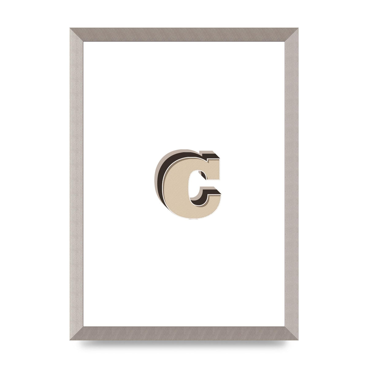 Alphabet Mix Match C" Art For The Home - A3 framed