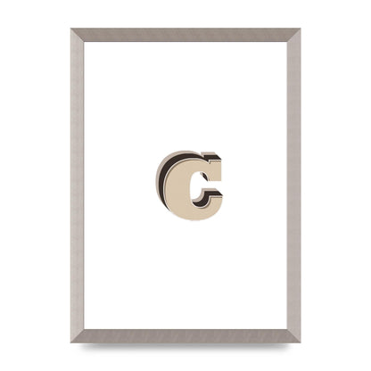 Alphabet Mix Match C" Art For The Home - A3 framed