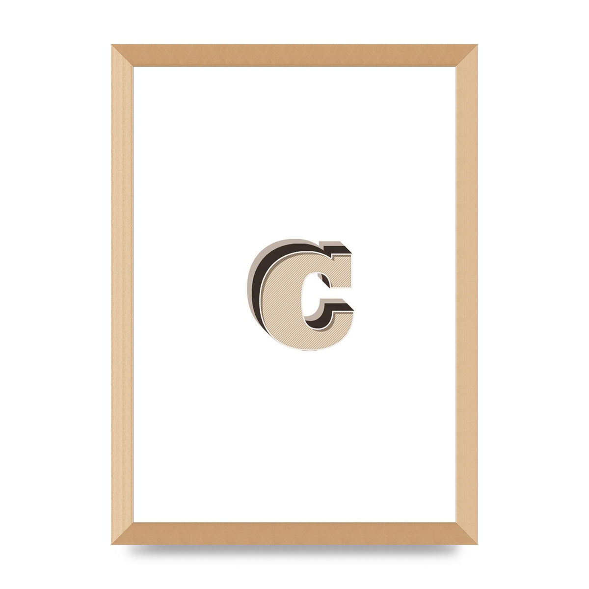 Alphabet Mix Match C" Art For The Home - A3 framed