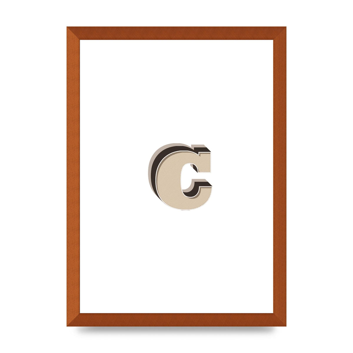 Alphabet Mix Match C" Art For The Home - A3 framed
