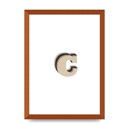 Alphabet Mix Match C" Art For The Home - A3 framed