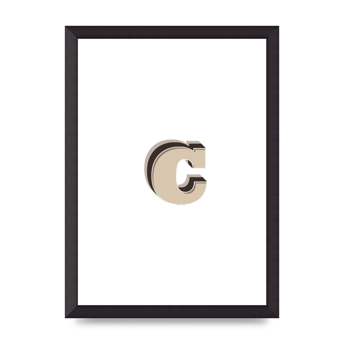 Alphabet Mix Match C" Art For The Home - A3 framed