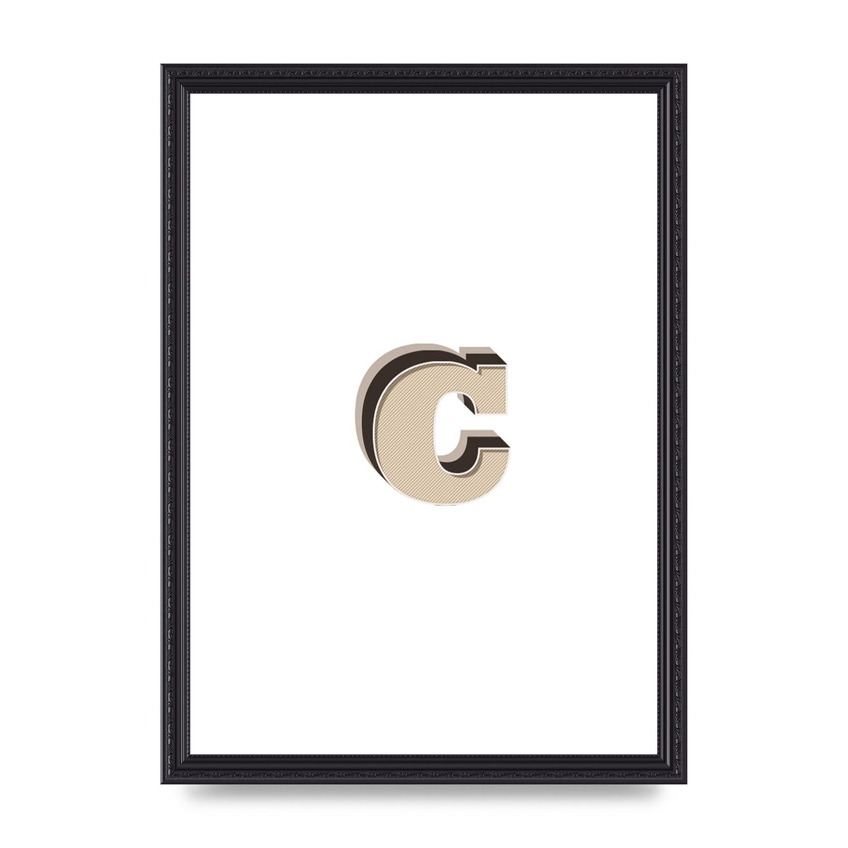 Alphabet Mix Match C" Art For The Home - A3 framed