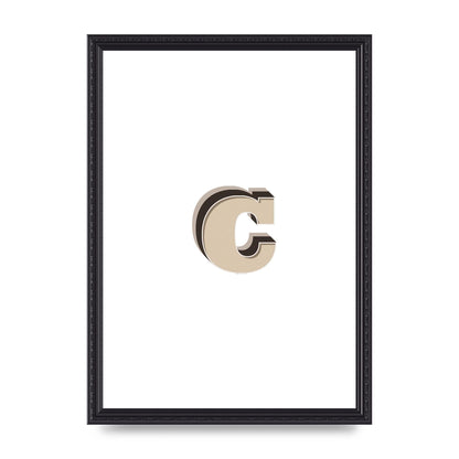 Alphabet Mix Match C" Art For The Home - A3 framed