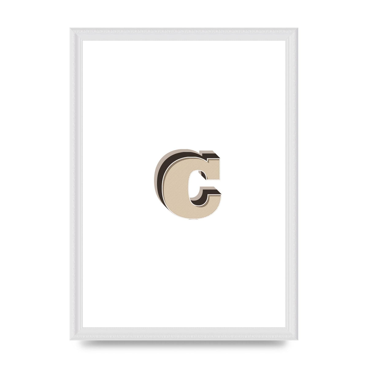 Alphabet Mix Match C" Art For The Home - A3 framed
