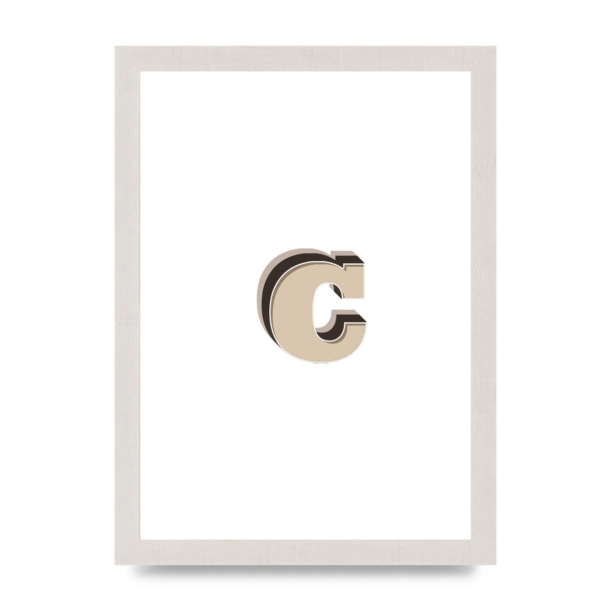 Alphabet Mix Match C" Art For The Home - A4 framed