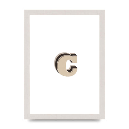 Alphabet Mix Match C" Art For The Home - A4 framed