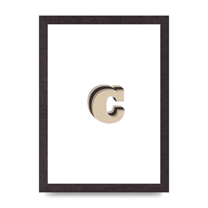 Alphabet Mix Match C" Art For The Home - A4 framed