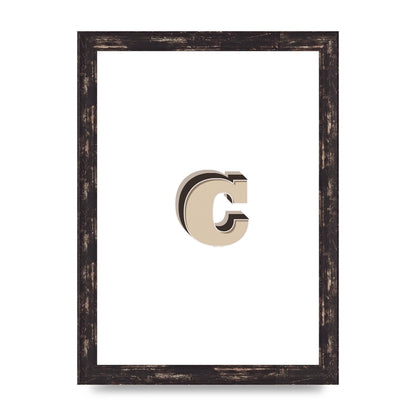 Alphabet Mix Match C" Art For The Home - A4 framed