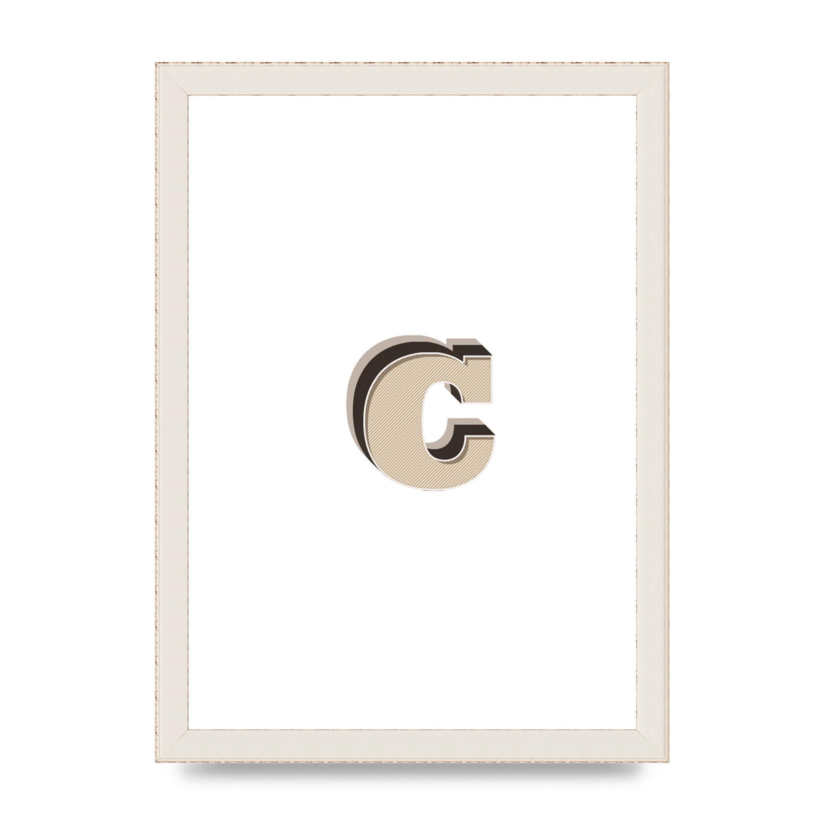 Alphabet Mix Match C" Art For The Home - A4 framed