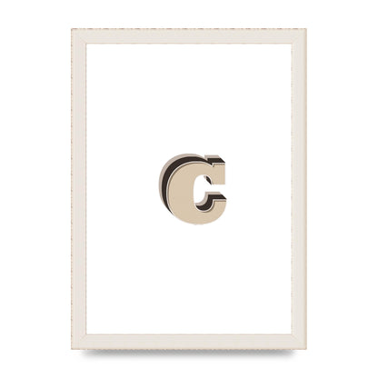 Alphabet Mix Match C" Art For The Home - A4 framed