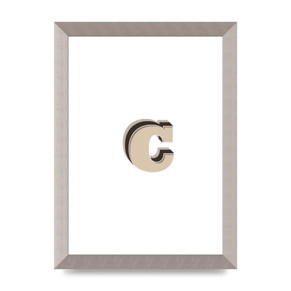 Alphabet Mix Match C" Art For The Home - A4 framed