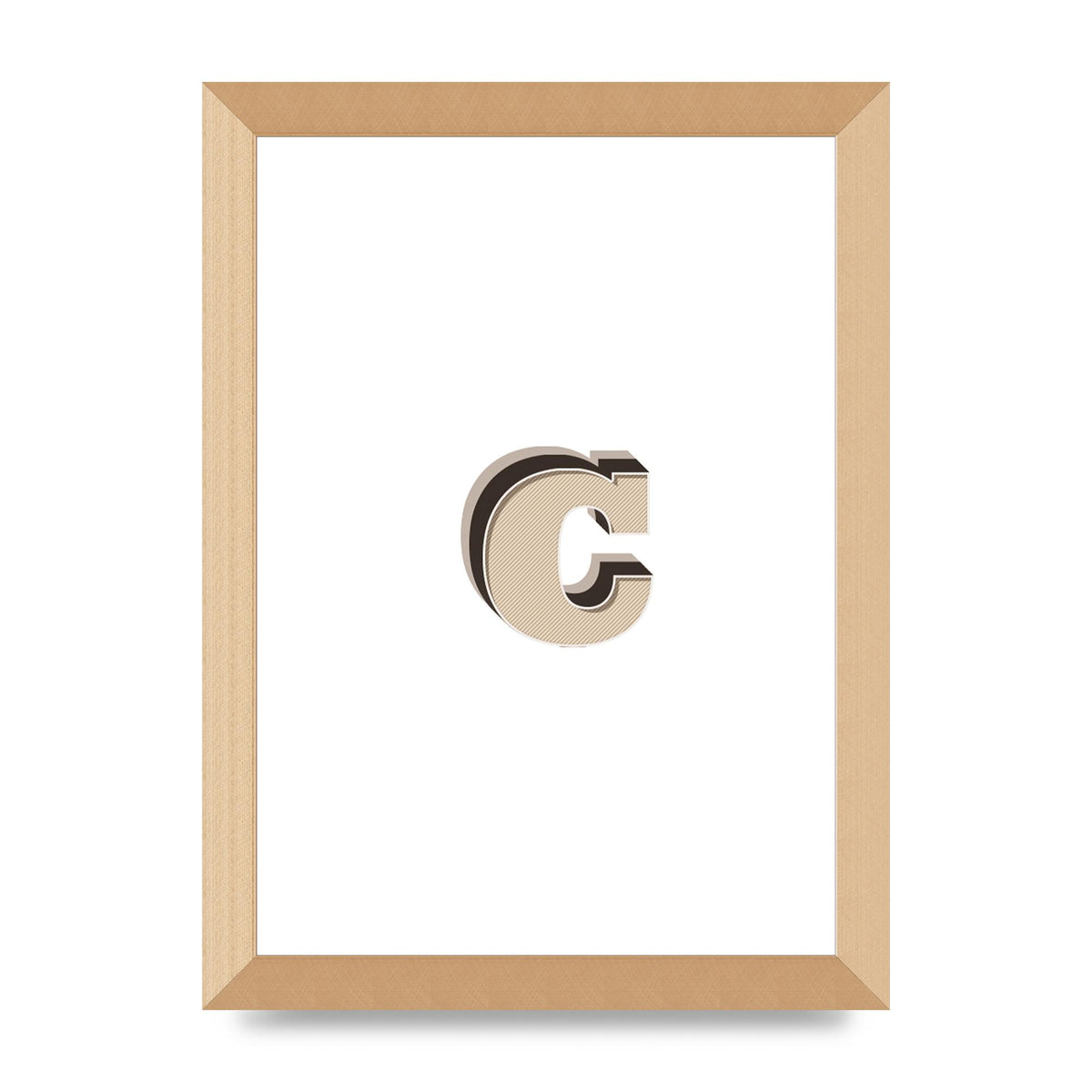 Alphabet Mix Match C" Art For The Home - A4 framed