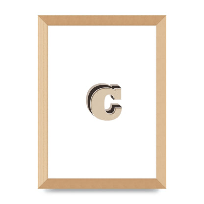 Alphabet Mix Match C" Art For The Home - A4 framed