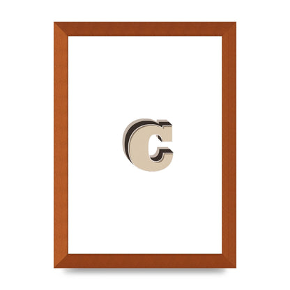 Alphabet Mix Match C" Art For The Home - A4 framed