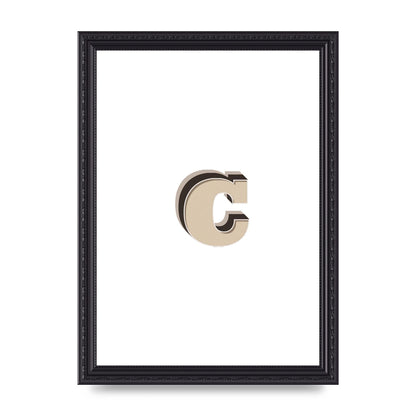 Alphabet Mix Match C" Art For The Home - A4 framed