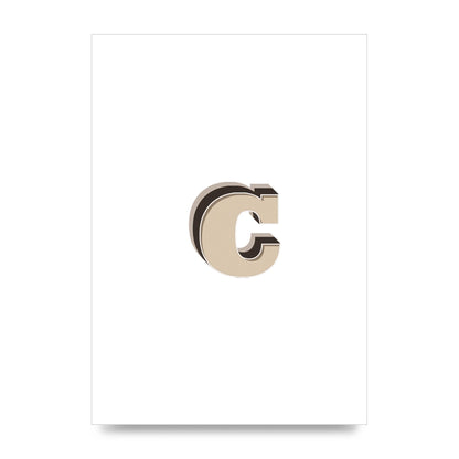 Alphabet Mix Match C" Art For The Home - unframed print
