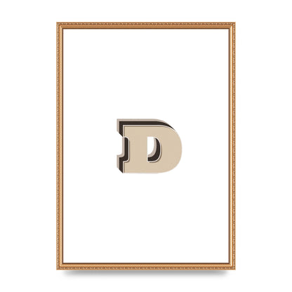 Alphabet Mix Match D" Printed Poster - A2 framed