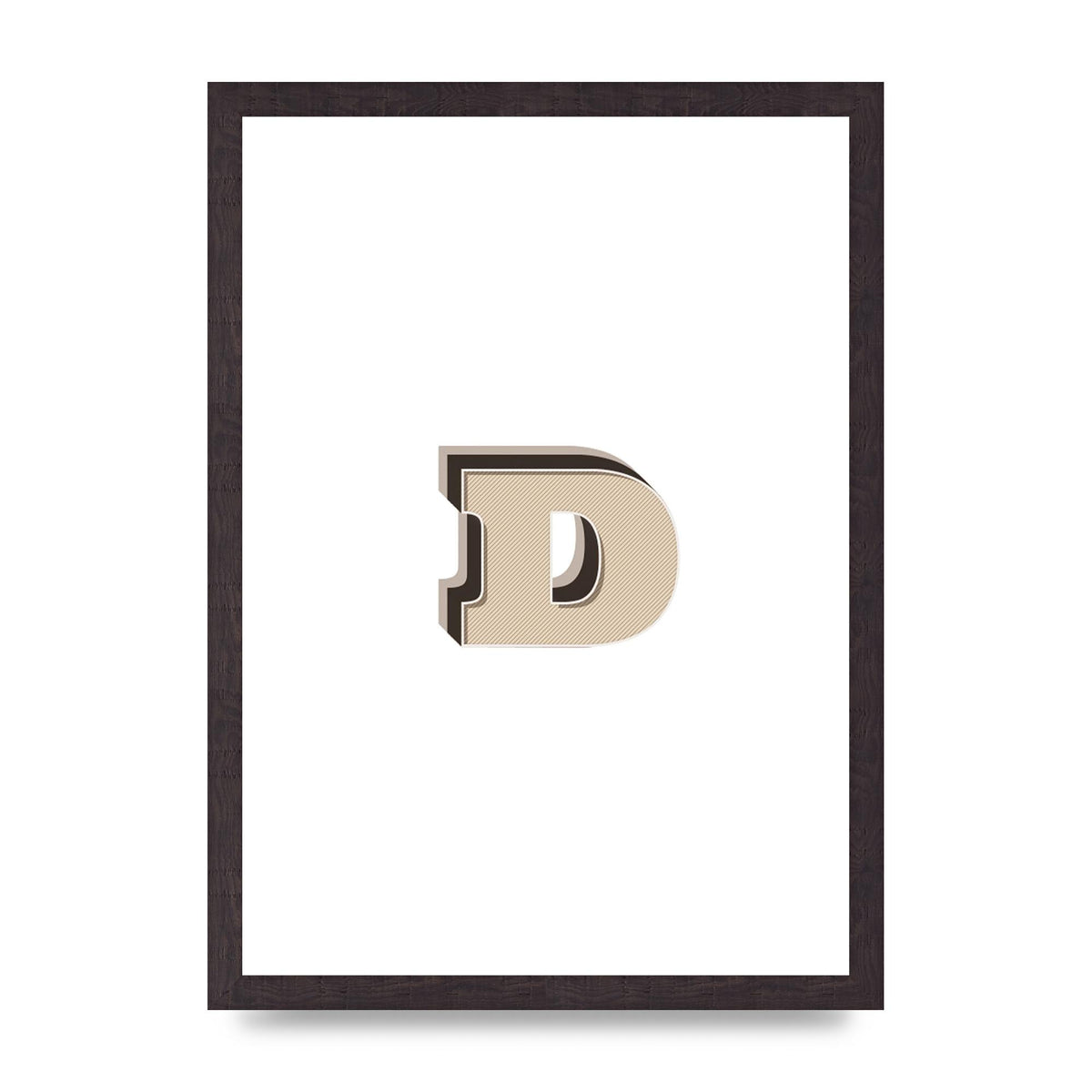 Alphabet Mix Match D" Printed Poster - A3 framed