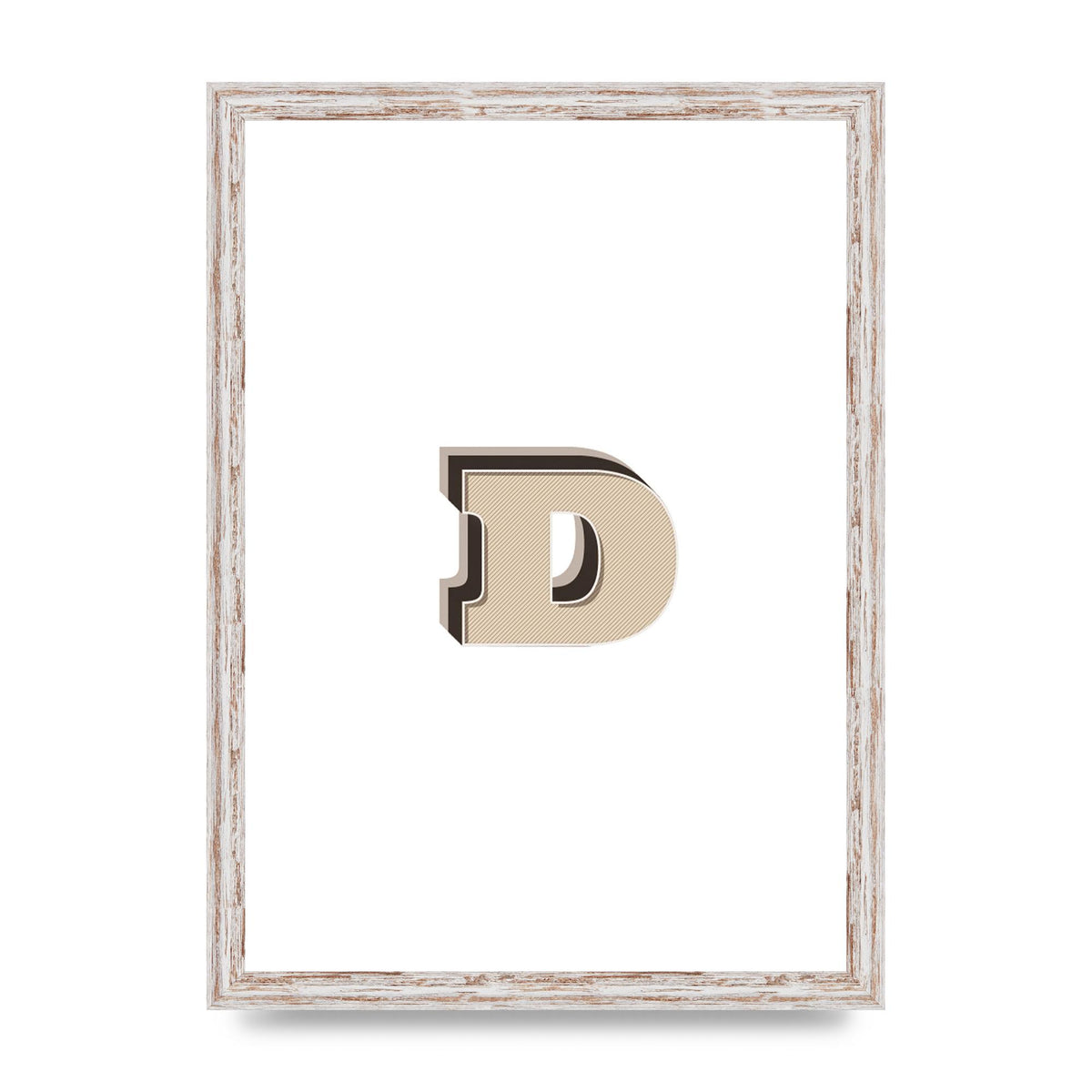 Alphabet Mix Match D" Printed Poster - A3 framed