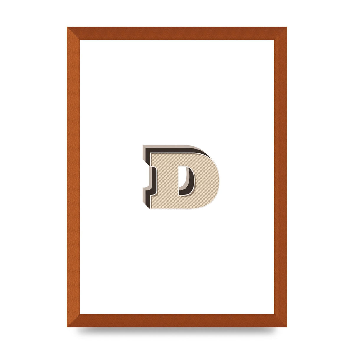 Alphabet Mix Match D" Printed Poster - A3 framed