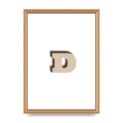 Alphabet Mix Match D" Printed Poster - A3 framed