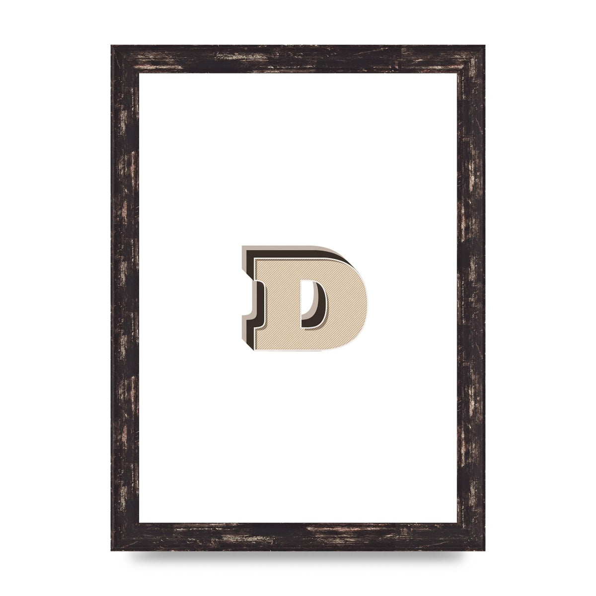 Alphabet Mix Match D" Printed Poster - A4 framed