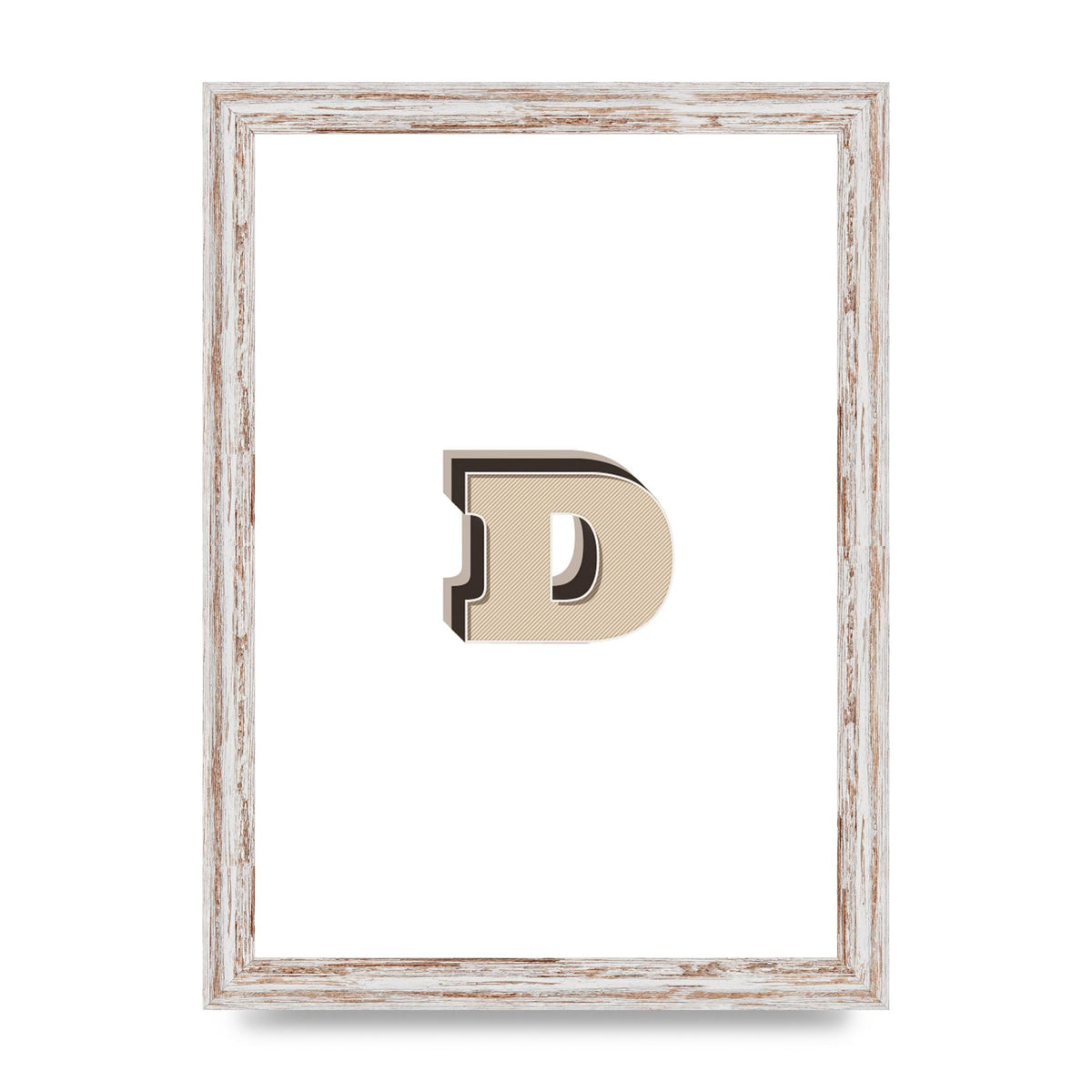 Alphabet Mix Match D" Printed Poster - A4 framed