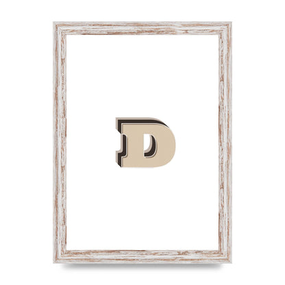 Alphabet Mix Match D" Printed Poster - A4 framed