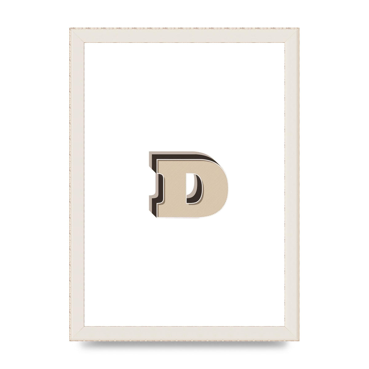 Alphabet Mix Match D" Printed Poster - A4 framed