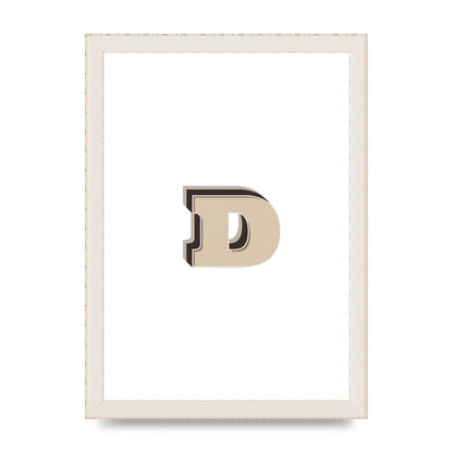 Alphabet Mix Match D" Printed Poster - A4 framed