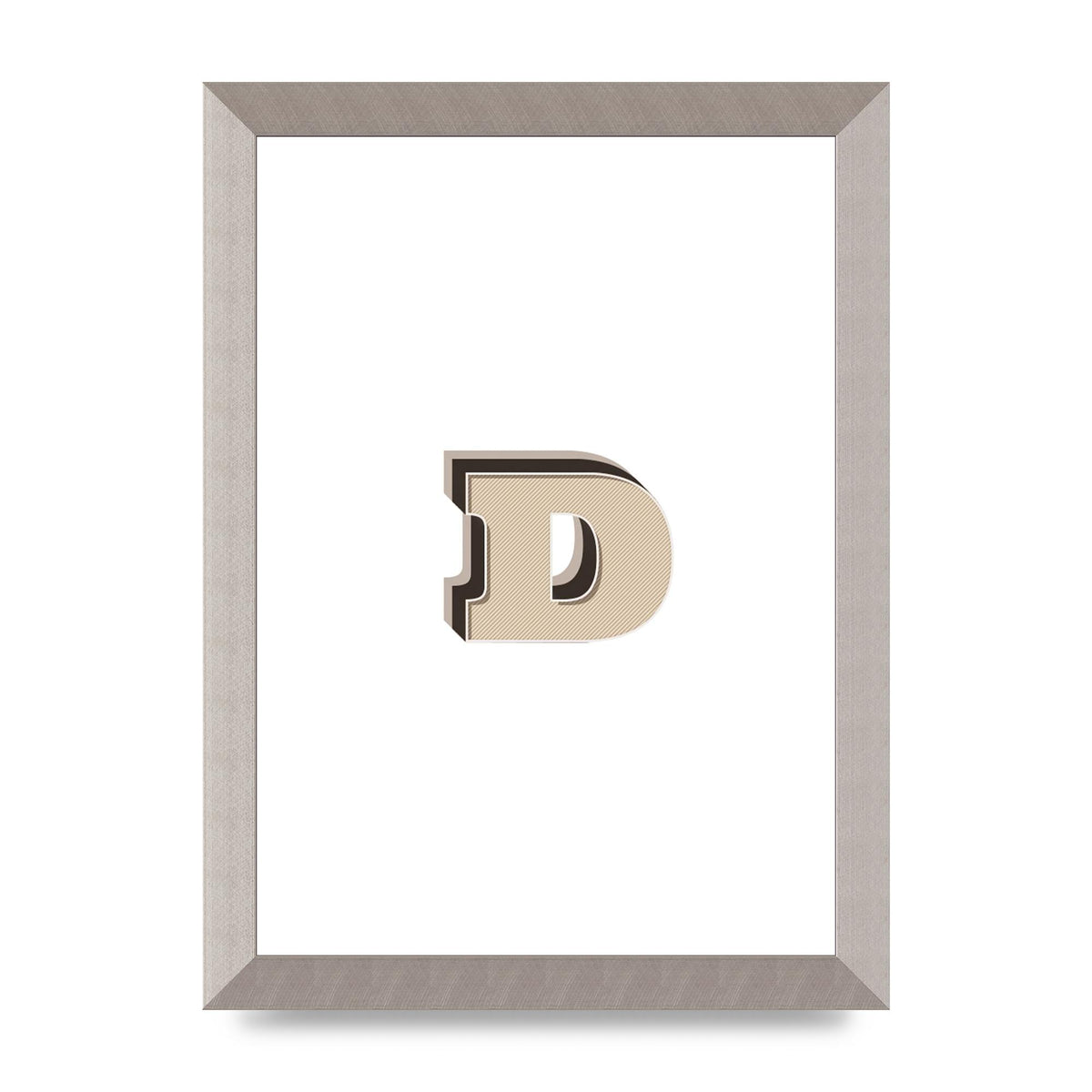 Alphabet Mix Match D" Printed Poster - A4 framed