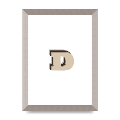 Alphabet Mix Match D" Printed Poster - A4 framed
