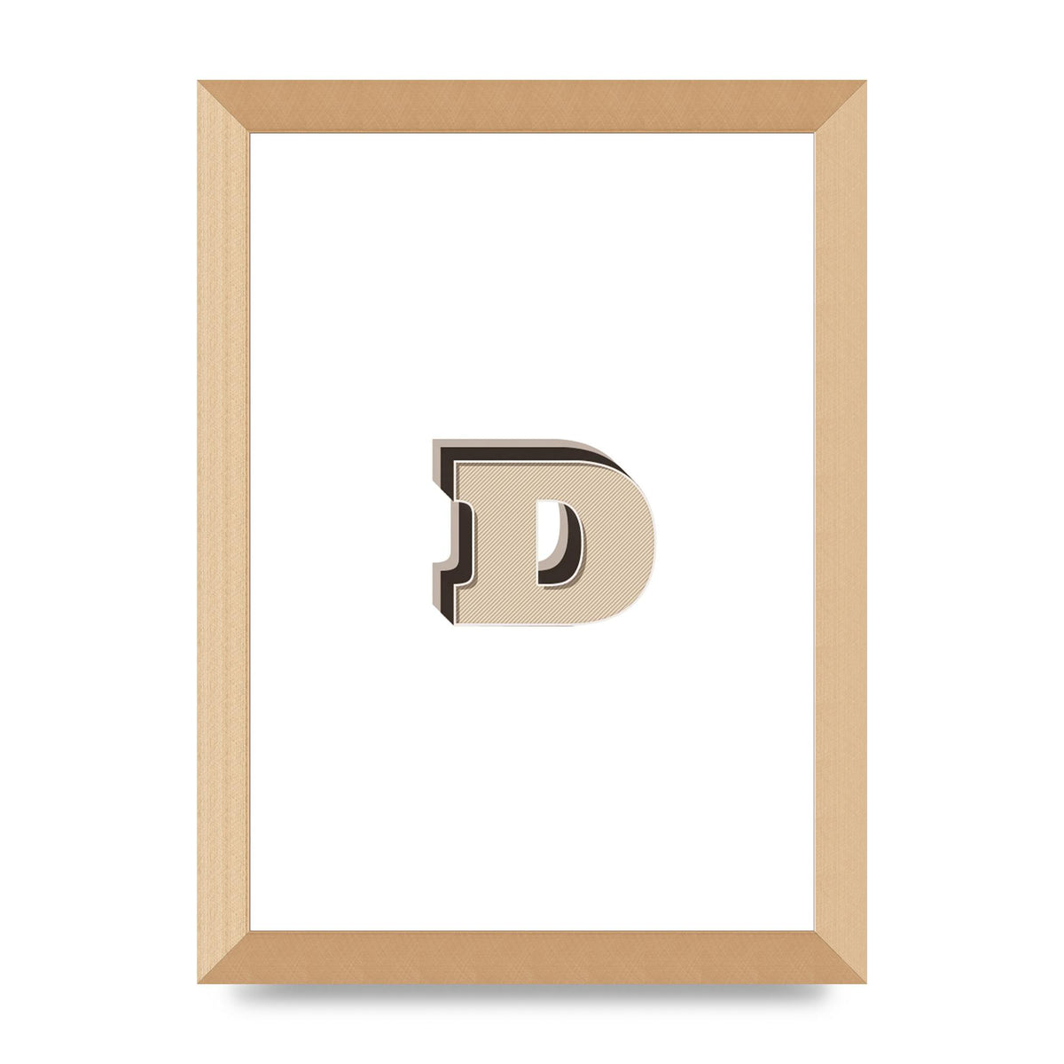 Alphabet Mix Match D" Printed Poster - A4 framed