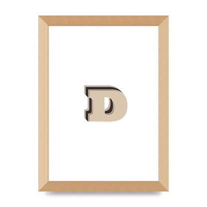 Alphabet Mix Match D" Printed Poster - A4 framed
