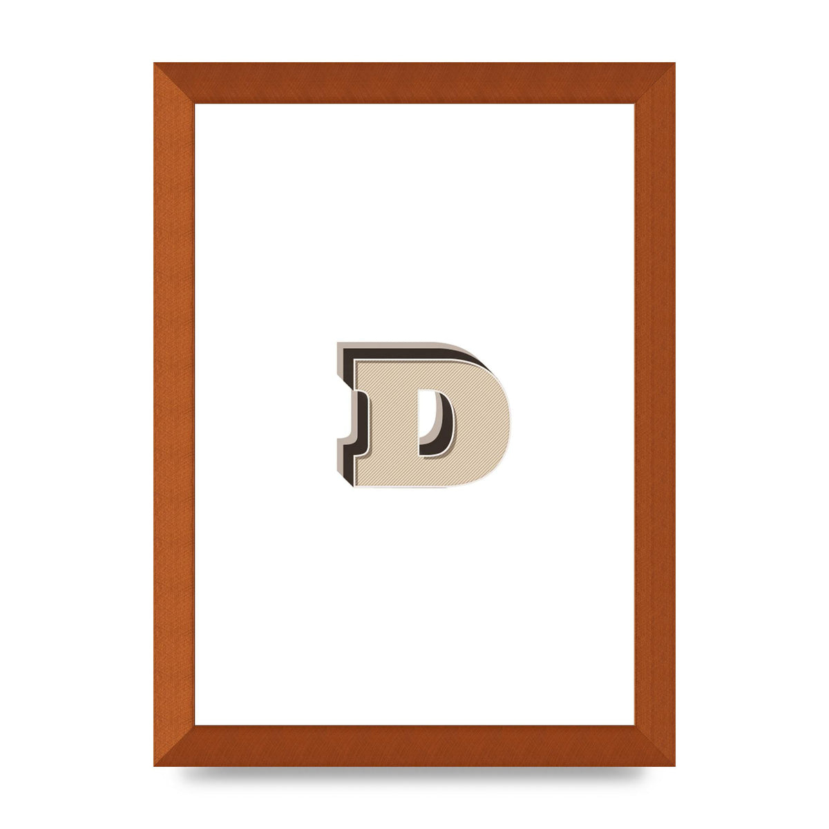 Alphabet Mix Match D" Printed Poster - A4 framed