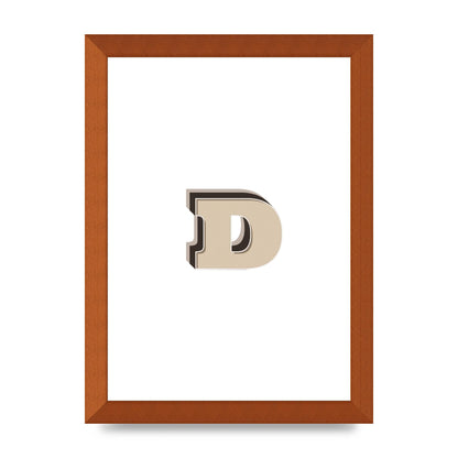 Alphabet Mix Match D" Printed Poster - A4 framed