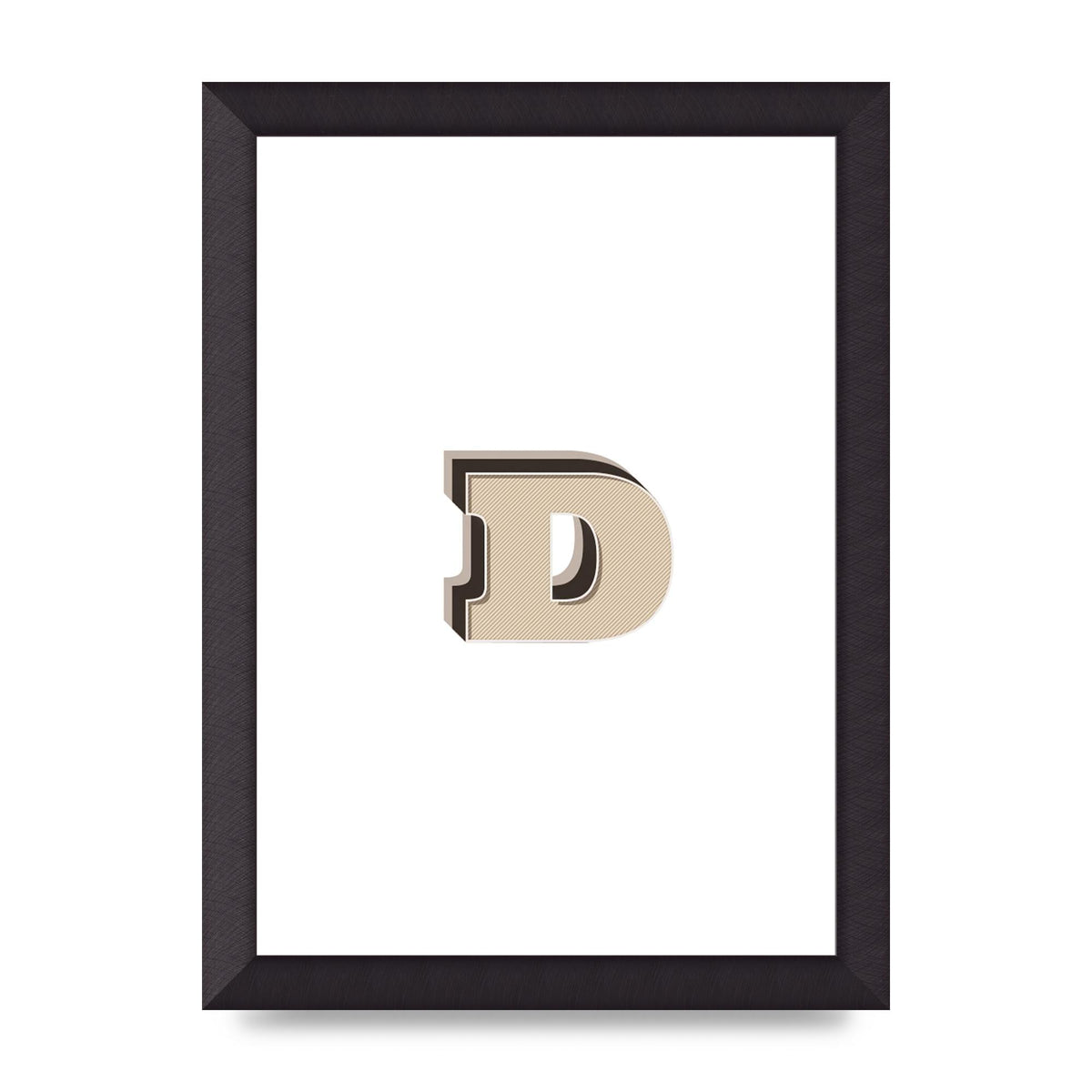 Alphabet Mix Match D" Printed Poster - A4 framed