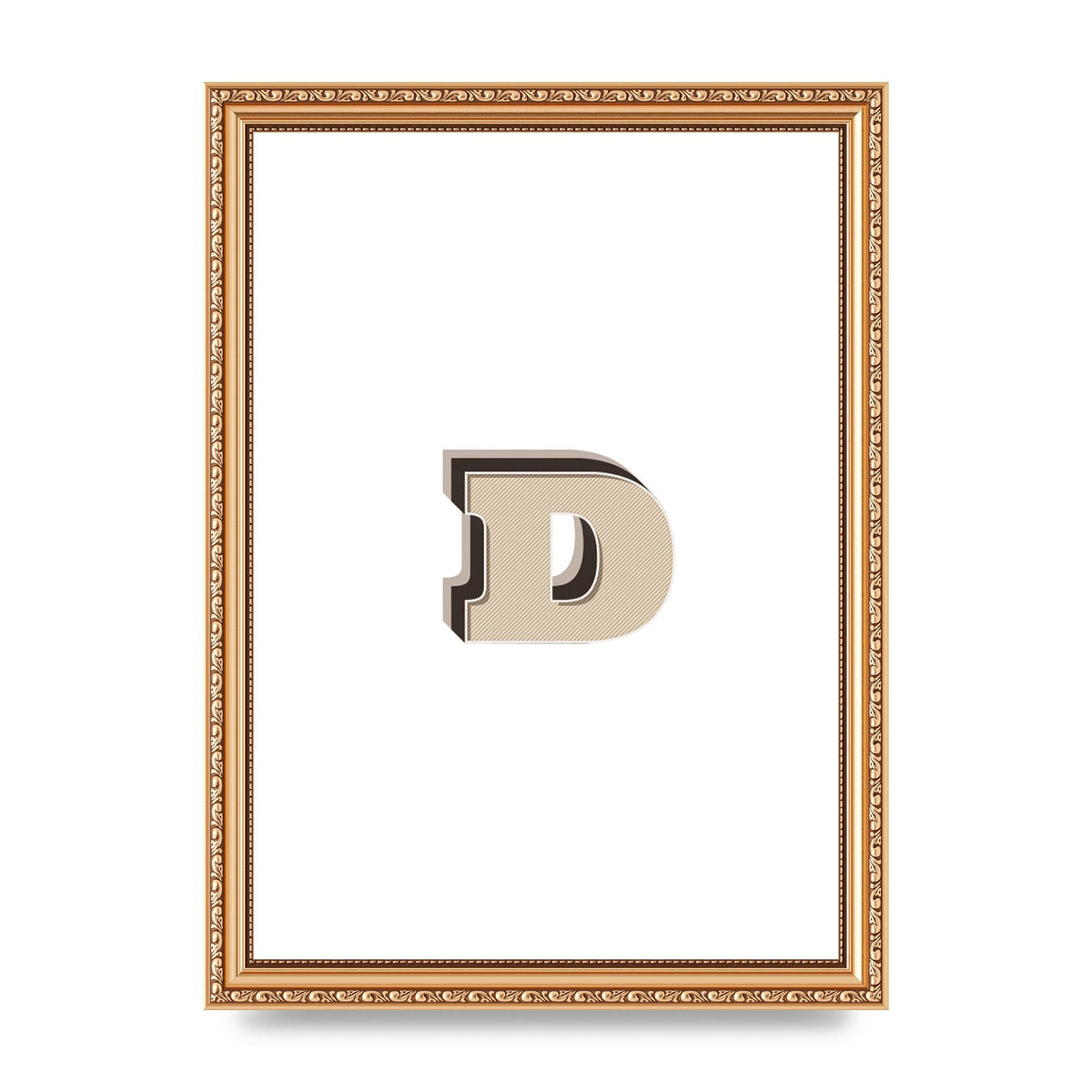 Alphabet Mix Match D" Printed Poster - A4 framed