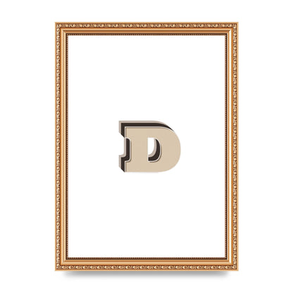 Alphabet Mix Match D" Printed Poster - A4 framed